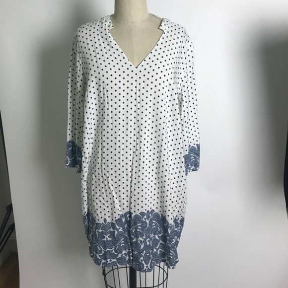 Zara Dresses & Skirts - Zara Polka-dot and Paisley Tunic Dress